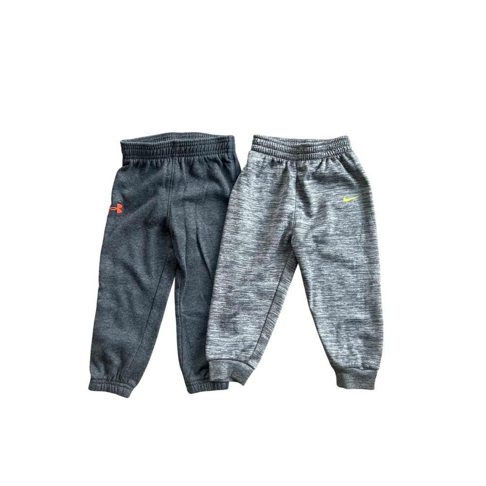 Toddler Nike & Under Armour Joggers  Size 2T Lot of 2 Athletic Sweatpants